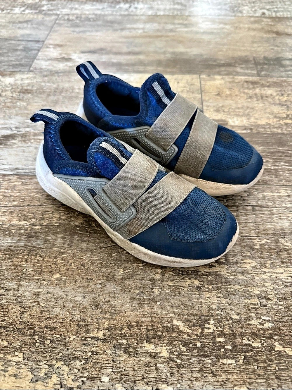 Kids' Blue & Gray Sneakers